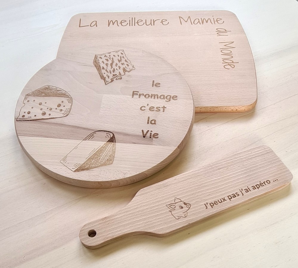 Gravure laser sur bois et personnalisation