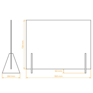 Plaque de protection en plexiglass